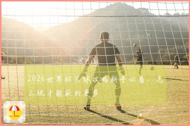 2026世界杯买球攻略新手必看，怎么玩才能获利更多